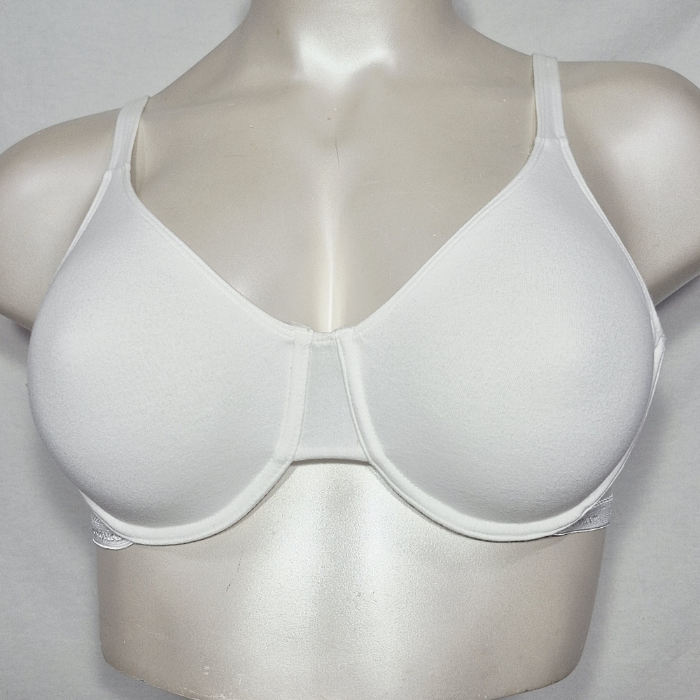 42C Fruit Of The Loom 90% Cotton Unlined Seamless Cup Underwire Bra White NWOT